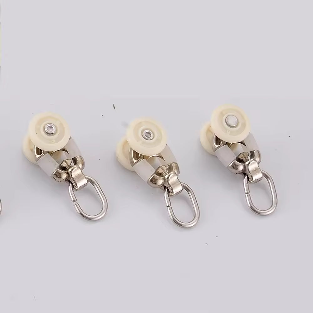 Automatic Heavy Duty s Wave Round Plastic Ripple Curtain Runners for Metal Track
