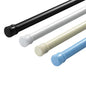 Adjustable Modern & Rustic Style Curtain Rod No Drill Required for Bathroom & Kitchen Made of Metal Plastic Iron Steel Alloy