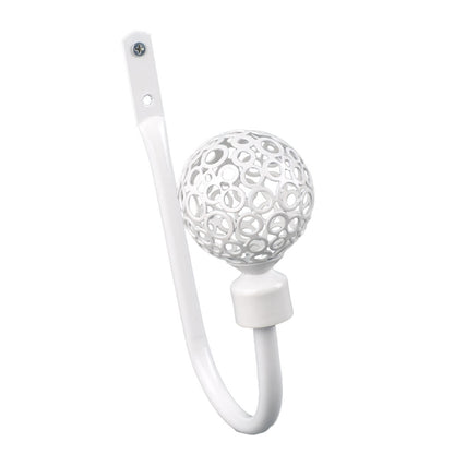 Modern White Metal Accessories Tie Back Hook Tassels Curtain Tiebacks Elegant Decorative Rope Holder Classic Luxury