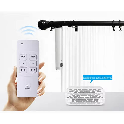 3m White Automatic Motorized Curtain Rods Set System with Accessories in Stock