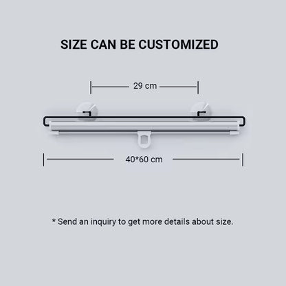 Portable Indoor Window Roller Blind Car Blackout Curtain Eco-friendly No Drill Blackout Blind Shade with 3 Suction Cups