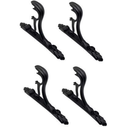 Wall Mounted 28mm Black Metal Double Curtain Rod Support for Hanging Curtains