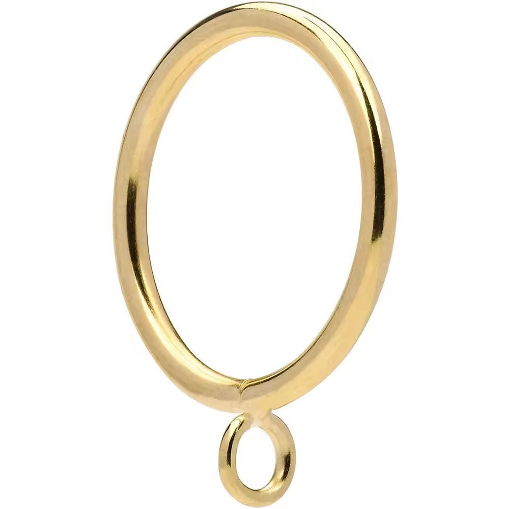Decorative Heavy Blackout Shower Metal Gold Round Curtain Rings for Curtain Rod