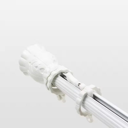 Indoor Smart Home Heavy Duty Wall Mounted Aluminum Electric Curtain Rod With Remote Control for windows