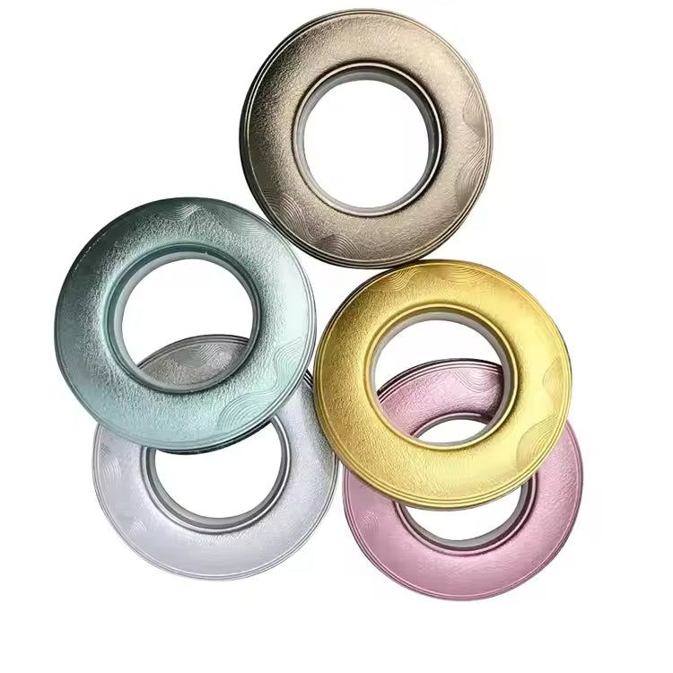 Hot Sale Curtain Accessories Curtain Eyelet Rings Grommet Eyelets Hookless Plastic Single Customized Christmas Contemporary