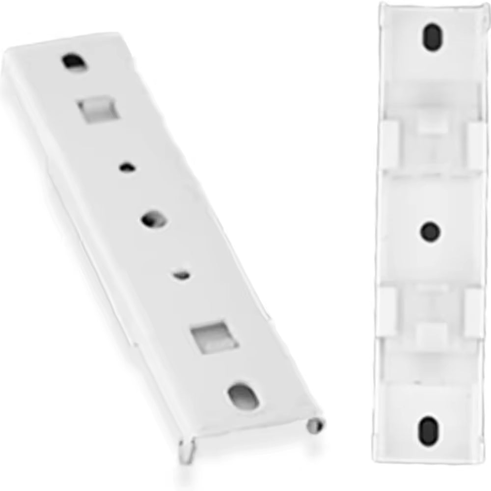 20mm Heavy Duty White Double Wall Mounted Metal Curtain Track Rail Bracket