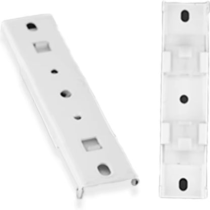 20mm Heavy Duty White Double Wall Mounted Metal Curtain Track Rail Bracket
