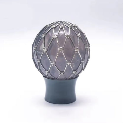 28mm Fancy Decorative Cone Shaped Silver PP Resin Plastic Curtain Rod Finials