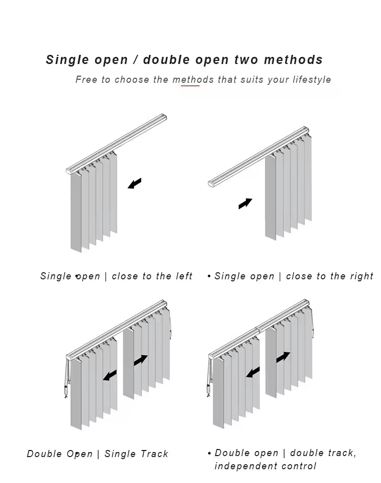 Luxury Electric Sheer Curtain Living Room Divider Blinds Motorized Vertical Blinds