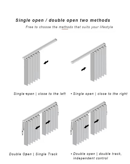 Luxury Electric Sheer Curtain Living Room Divider Blinds Motorized Vertical Blinds