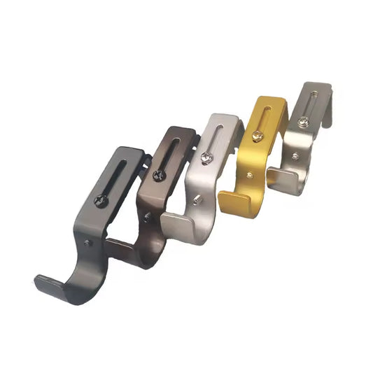 Metal Curtain Rod Bracket Brass Curtain Rod Holder Adjustable Curtain Rod Accessories Bracket Double