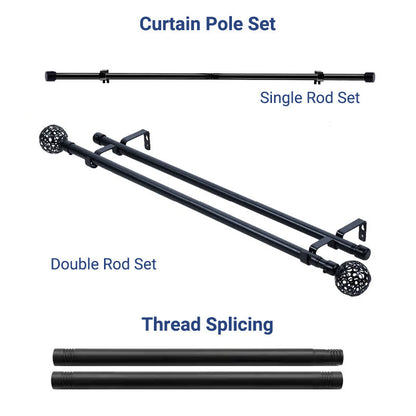 Extra Long Living Room Curtain Rod Accessory for Elegant Curtain Decoration