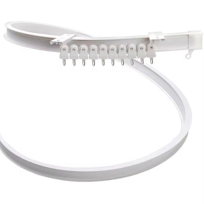 Cheap Price Plastic Bendable Curtain Track 3M 5M 7M 10M 12M Hot Selling Curved Curtain Track