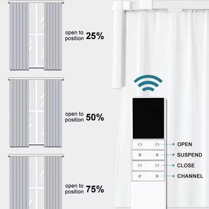 DT82 Electric Curtain Track Length Adjustment Rail Aluminium Remote Control WiFi Curtain Poles for Living Room Model Accessories