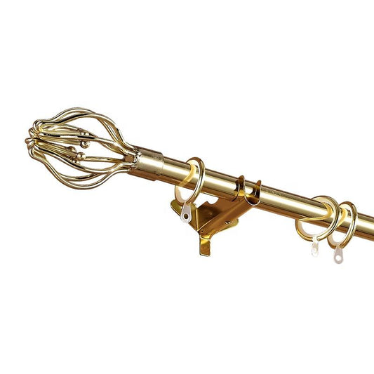 Szone Living Room Golden Iron Curtain Rod in Home Decor