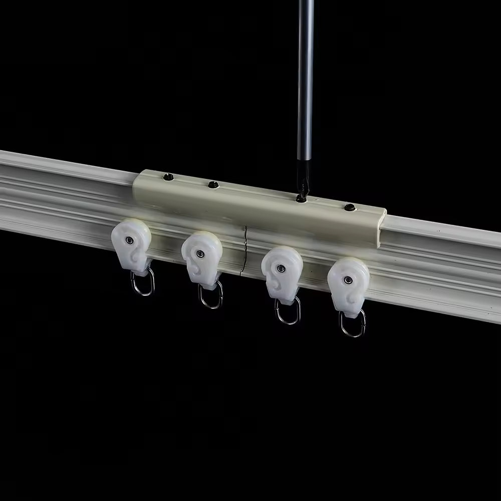 Aluminum Bendable Curved Ceiling Mounted Window Curtain Track Rail for Curtains