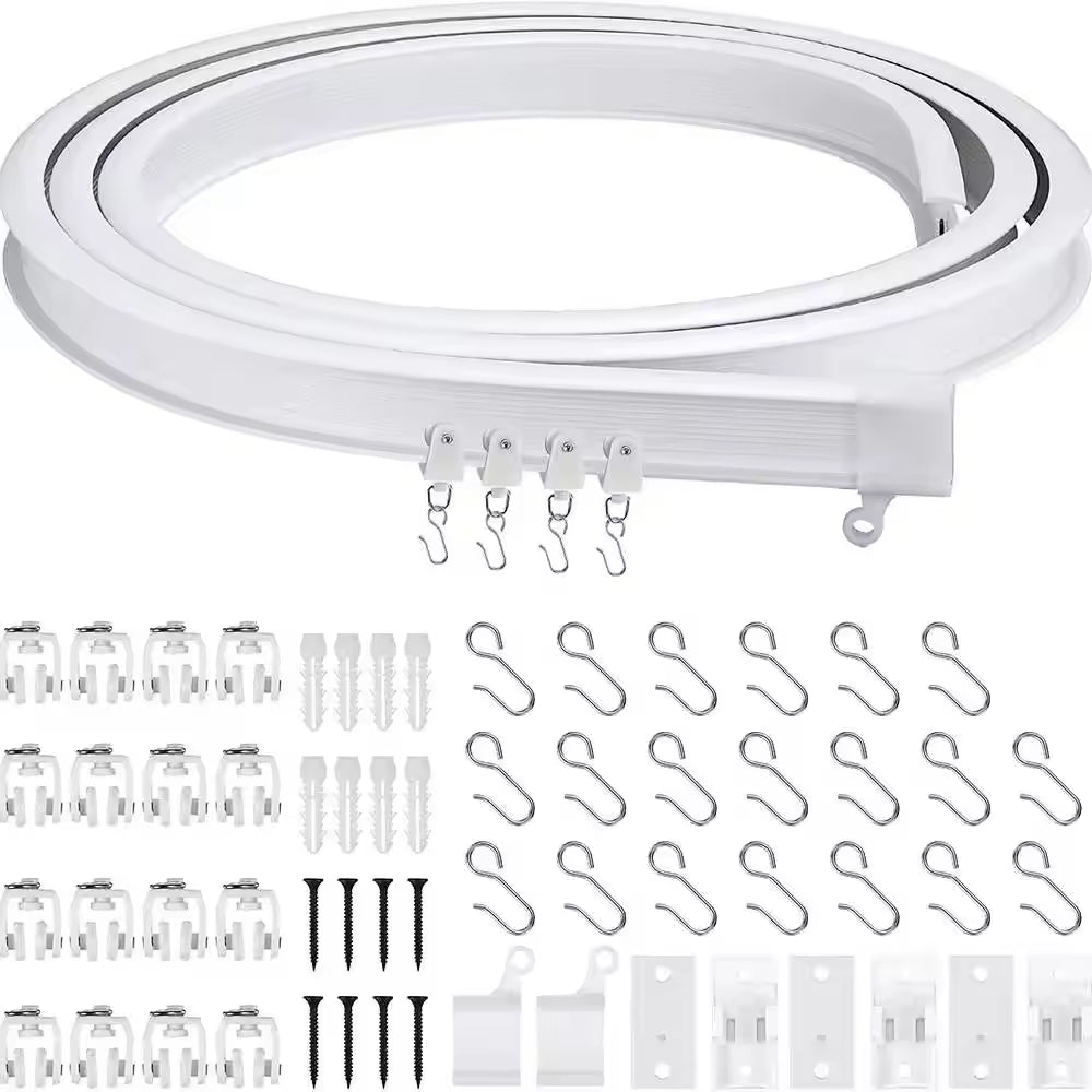 Cheap Price Plastic Bendable Curtain Track 3M 5M 7M 10M 12M Hot Selling Curved Curtain Track