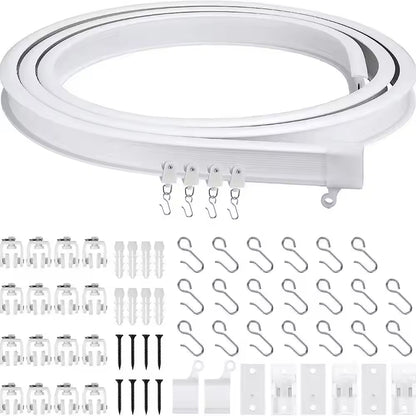 Cheap Price Plastic Bendable Curtain Track 3M 5M 7M 10M 12M Hot Selling Curved Curtain Track
