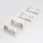 20mm Heavy Duty White Double Wall Mounted Metal Curtain Track Rail Bracket