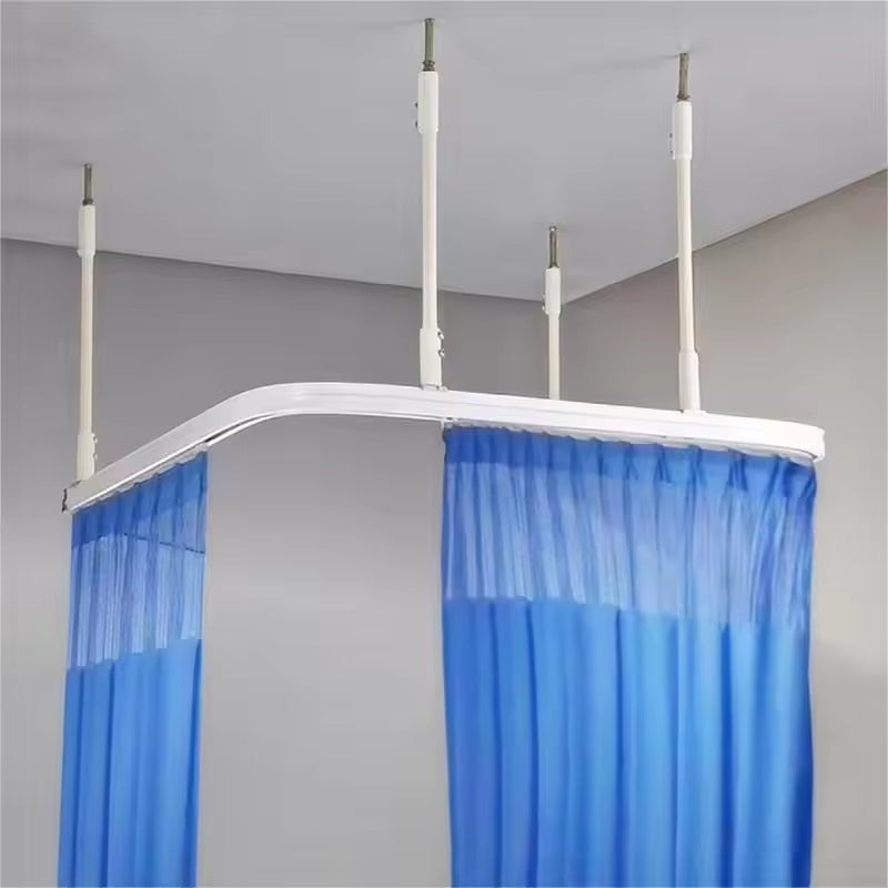 Curved Hospital Curtain Track Bending Aluminum Curtain Rail Medical Curtain Track