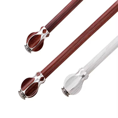 Luxury Wooden Curtain Rods Eco-friendly Decorative Double Curtain Pole Wood Curtain Rods for Windows