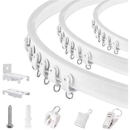 Cheap Price Plastic Bendable Curtain Track 3M 5M 7M 10M 12M Hot Selling Curved Curtain Track