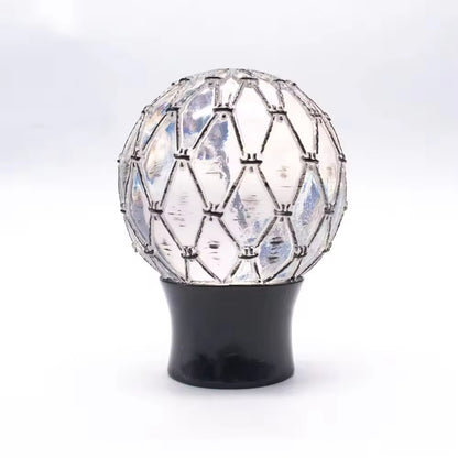 28mm Fancy Decorative Cone Shaped Silver PP Resin Plastic Curtain Rod Finials