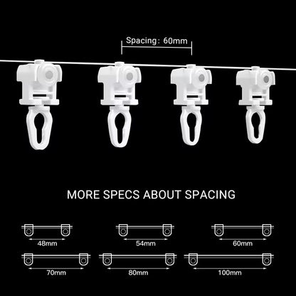 Hot Selling Ripple Fold Curtain Track Runners Heavy Duty Snake Wave Metal Rail Low Price Window Accessories Best Curtain Rods