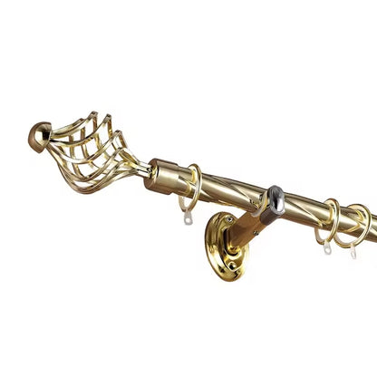 Szone Living Room Golden Iron Curtain Rod in Home Decor