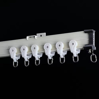 Aluminum Bendable Curved Ceiling Mounted Window Curtain Track Rail for Curtains