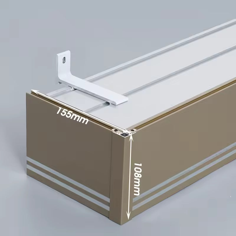 Eco-friendly 90 Degree Self Adhesive Ceiling Double Aluminium Metal Recessed Curtain Track