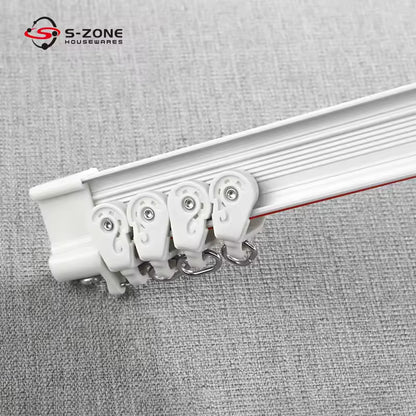 Aluminum Curtain Track Rail Ceiling Mounted Curtain Rails Eco-friendly Bendable Curtain Track