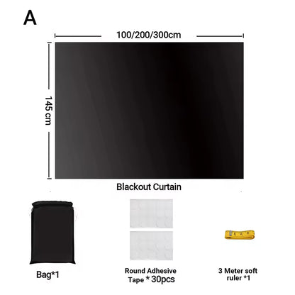 Blackout Magnetic Blinds Portable Window Blackout Curtain Shade Eco-friendly Black Out Curtain