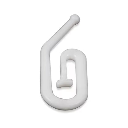 Home Decorative Window Drapery Hook Curtains Hook Eco-friendly Plastic Nature White Contemporary Curtain Pin Hook