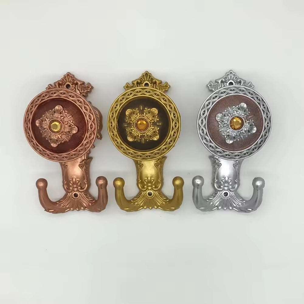 Manufacture Decorative Metal Double Sided Shower Tieback Curtain Hook Back for Curtains