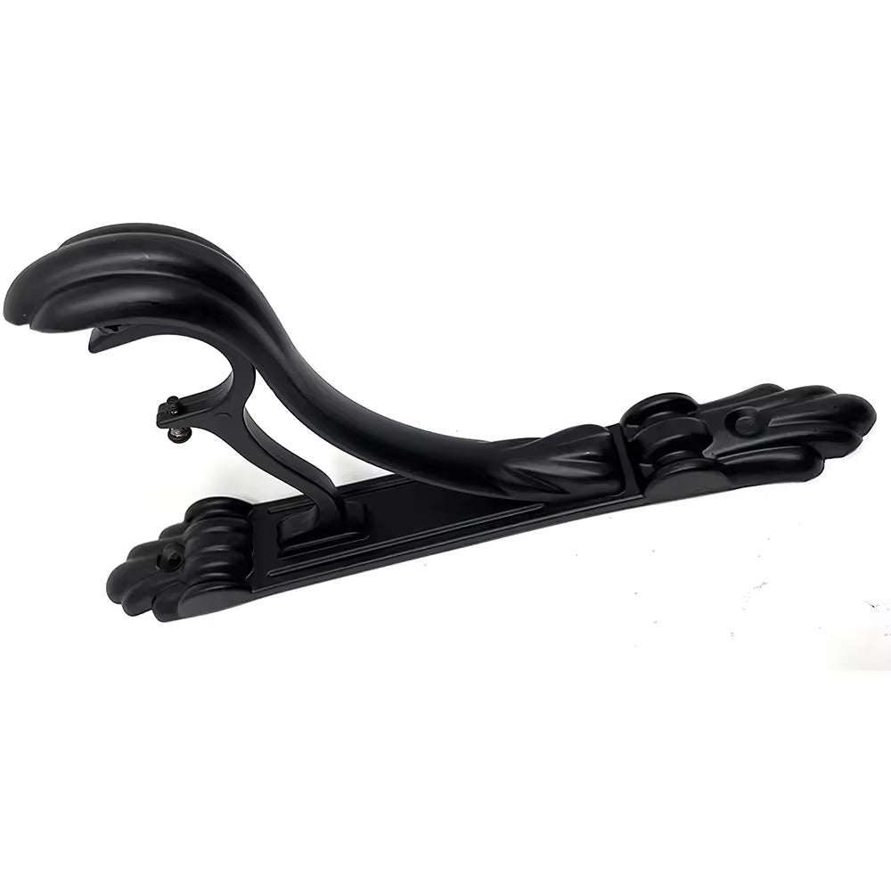 Wall Mounted 28mm Black Metal Double Curtain Rod Support for Hanging Curtains