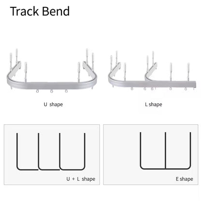 Bending Aluminum Hospital Curtain Rail Privacy Curtain Curved Medical Curtain Track