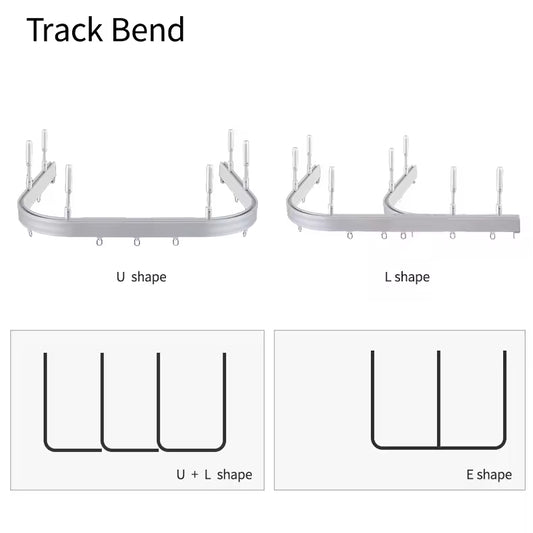 Bending Aluminum Hospital Curtain Rail Privacy Curtain Curved Medical Curtain Track