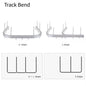 Bending Aluminum Hospital Curtain Rail Privacy Curtain Curved Medical Curtain Track