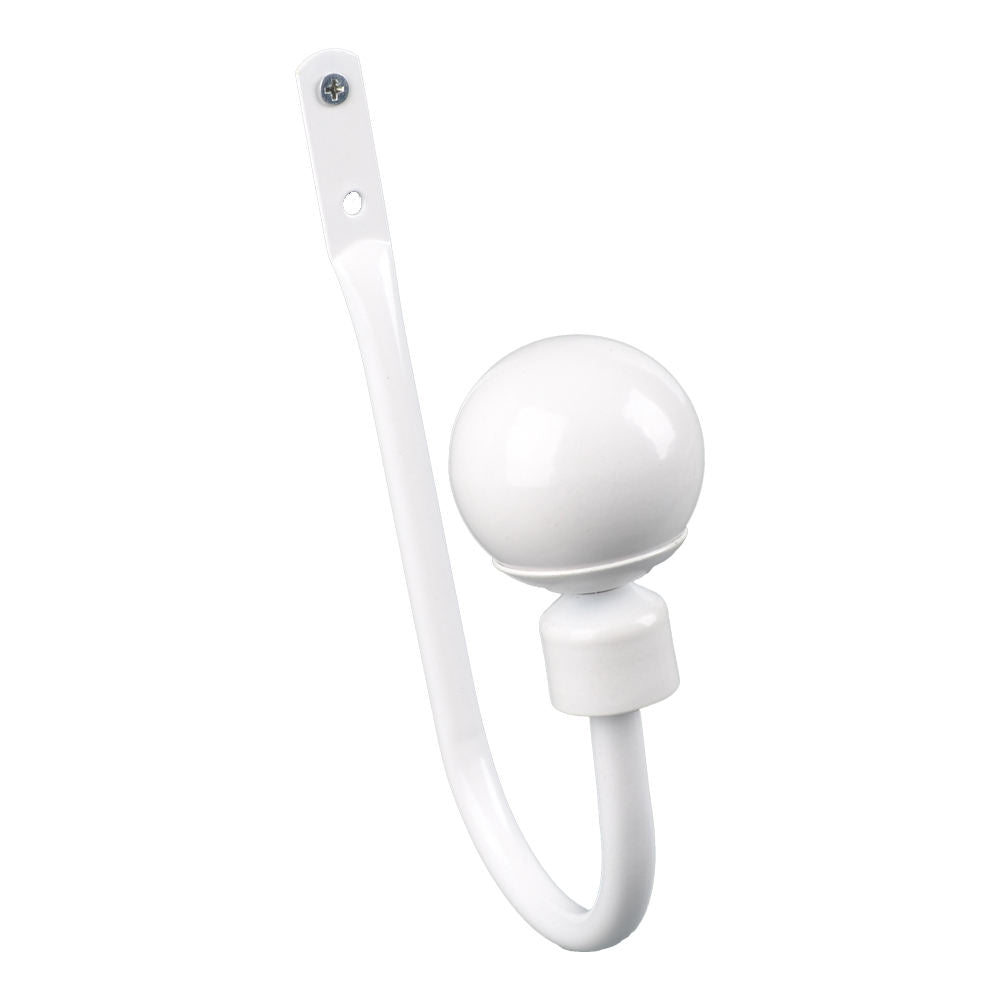 Modern White Metal Accessories Tie Back Hook Tassels Curtain Tiebacks Elegant Decorative Rope Holder Classic Luxury