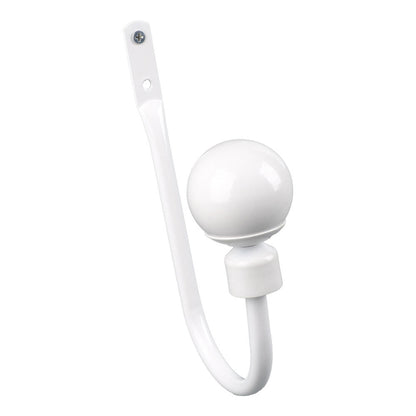 Modern White Metal Accessories Tie Back Hook Tassels Curtain Tiebacks Elegant Decorative Rope Holder Classic Luxury