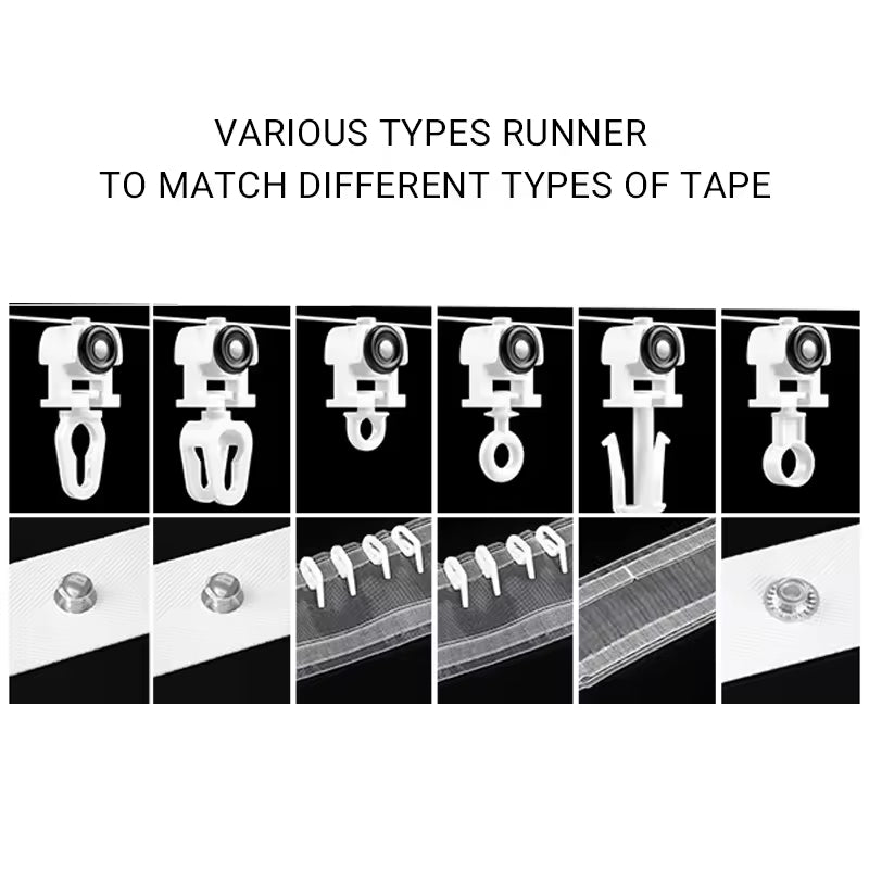 S Wave Curtain Runner Curtain Accessories Electric Curtain Ripple Runner