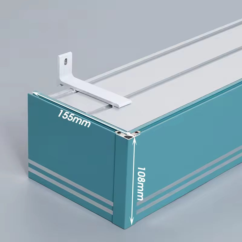 Eco-friendly 90 Degree Self Adhesive Ceiling Double Aluminium Metal Recessed Curtain Track