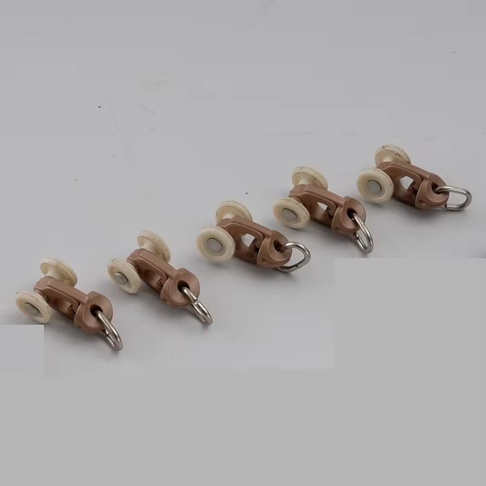 Automatic Heavy Duty s Wave Round Plastic Ripple Curtain Runners for Metal Track