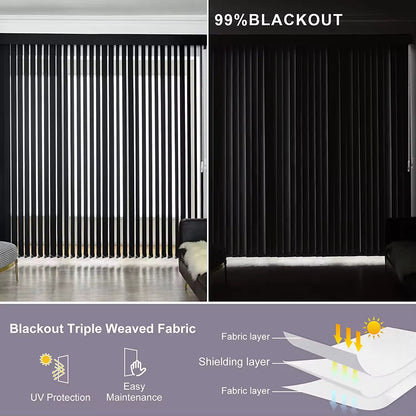 Custom Size China Window Blackout Dual Shades High Quality Electric Remote Control Vertical Blinds
