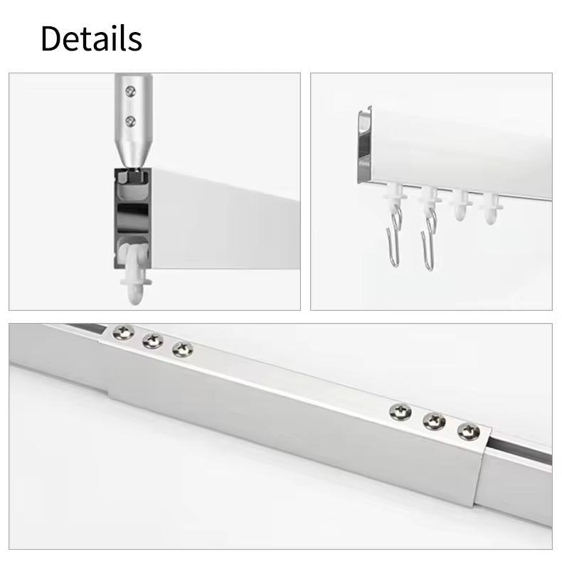 Curved Hospital Curtain Track Bending Aluminum Curtain Rail Medical Curtain Track