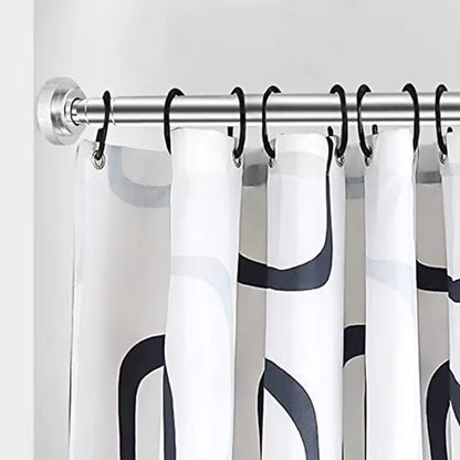 304 Adjustable Tension Rod With Threaded Joints Shower Double Curtain Rods Extendable Curtain Rod