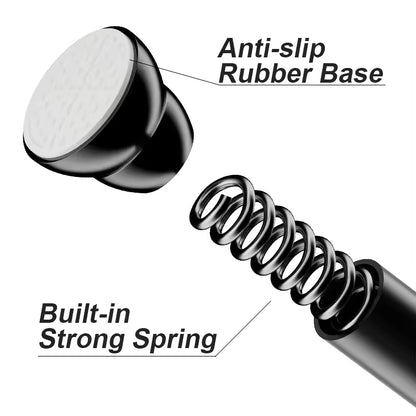 Hot Sale Metal Extendable Curtain Poles Telescopic Rod for Bathroom Shower Curtain Poles No Drill