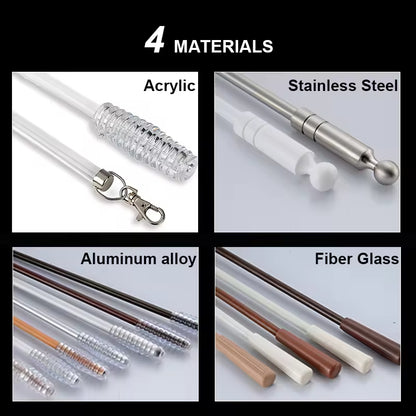 Modern Acrylic Curtain Accessories Handle Rod Pull Wand Window Stick Factory Wholesale for Home and Office Use