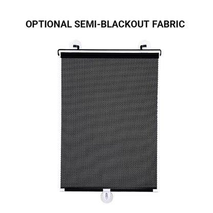 Portable Indoor Window Roller Blind Car Blackout Curtain Eco-friendly No Drill Blackout Blind Shade with 3 Suction Cups